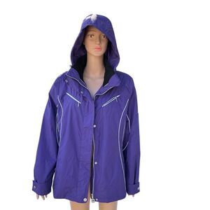 ZeroXposur Women's XL Purple Soft Shell Winter Coat Hooded Jacket